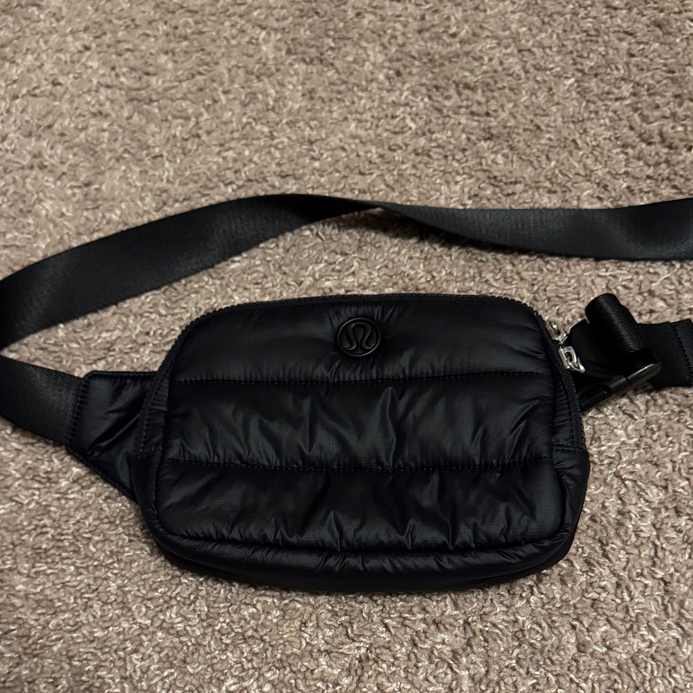 lululemon athletica Quilted Black Belt Bag